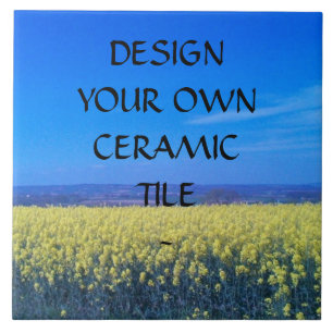 Create Your Own Custom Ceramic Tile 6" x 6" 