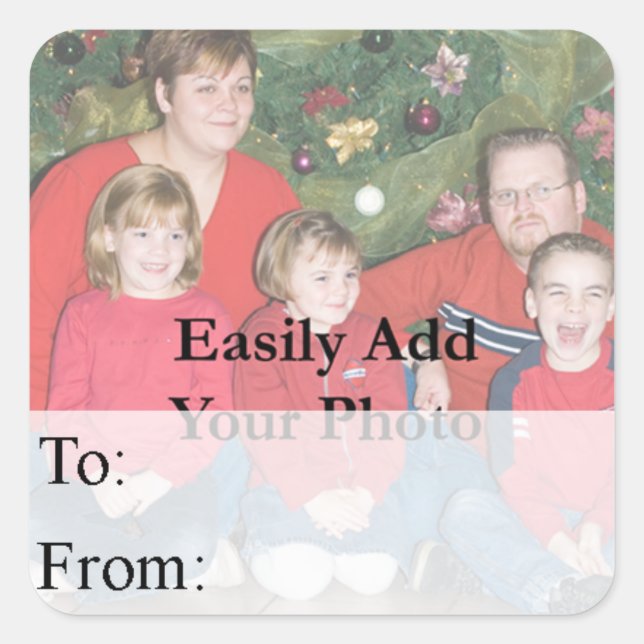 Create Your Own Custom Christmas Gift Tag (Front)