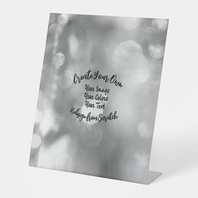 Create Your Own Custom Colour/Design Pedestal Sign (Front)