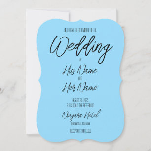 Create Your Own Custom Colour Wedding Invitation