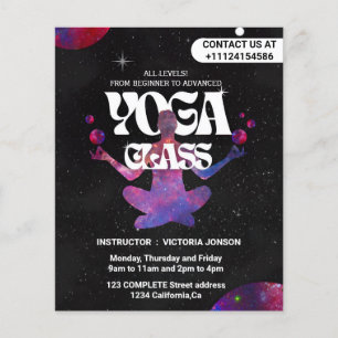 Create your own Custom Customizable yoga classes Flyer