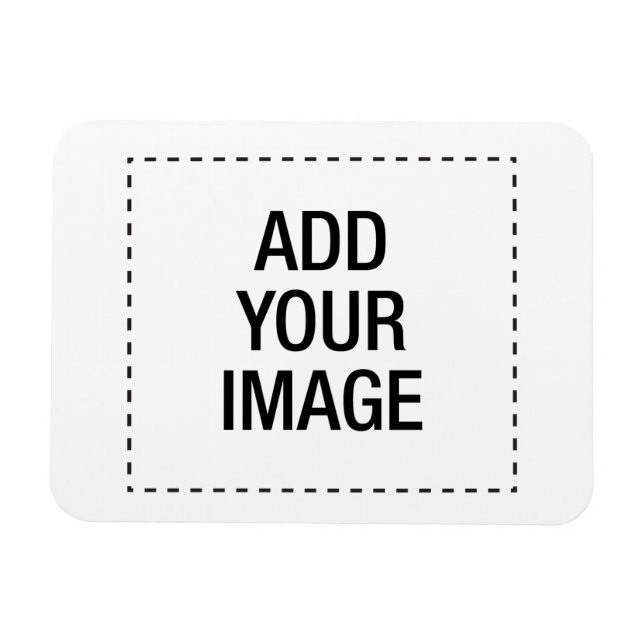 Create your own custom customizeable personalized magnet (Horizontal)