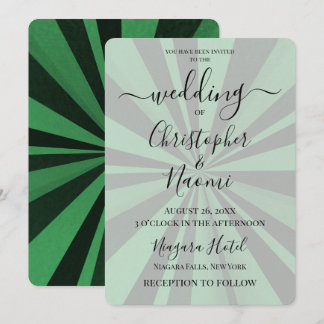 Create Your Own Custom Deep Retro Sunburst Invitation