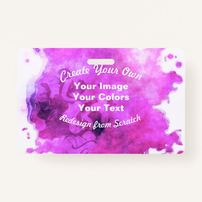 Create Your Own Custom Design Badge (Front)