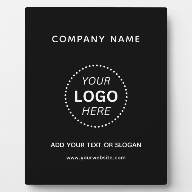 Create Your Own Custom Design Business Logo Text  Plaque (Front)