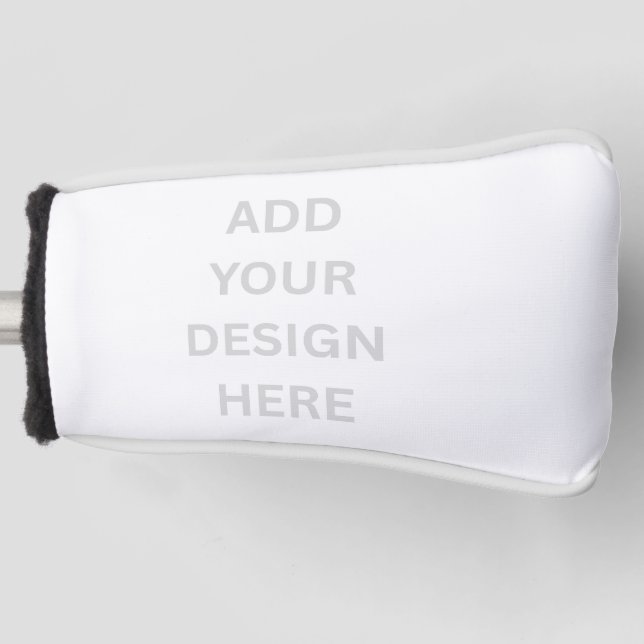 Create Your Own Custom Design Cushioned Putter Golf Head Cover (Front)