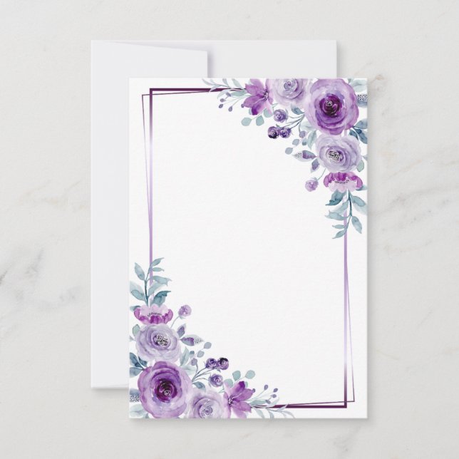 Create Your Own Custom Design Flat Thank You Card (Front)