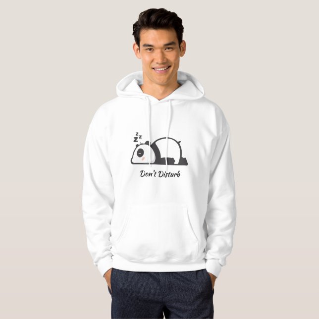 Create Your Own Custom Design Illustration Panda Hoodie (Front Full)