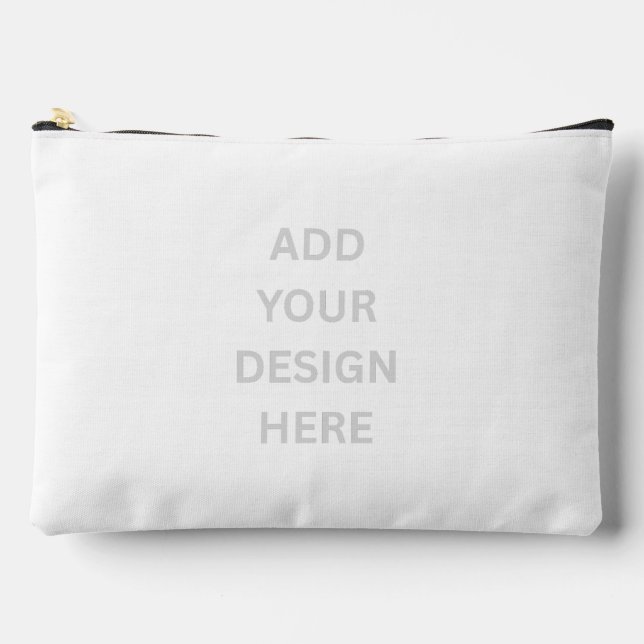 Create Your Own Custom Design Large  Accessory Pouch (Front)