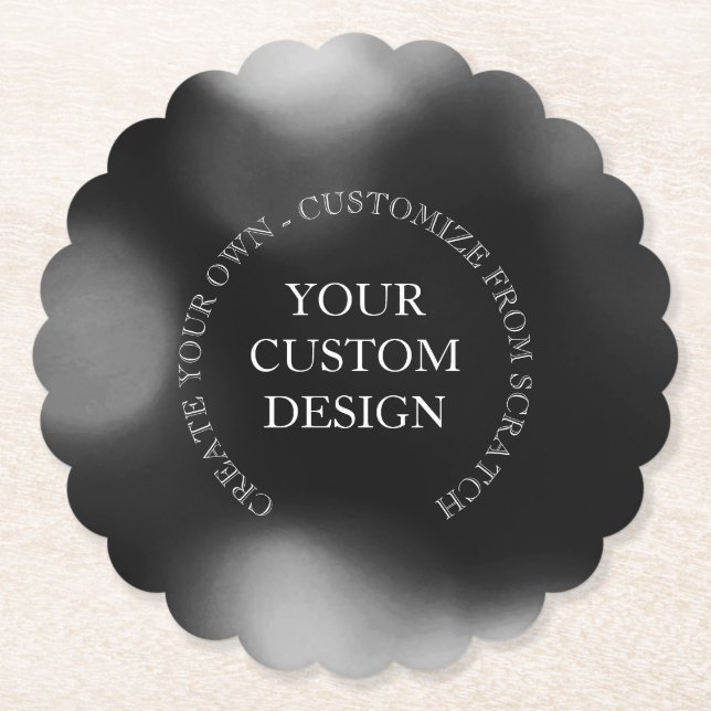 Create Your Own Custom Design/Logo Paper Coaster (Front)