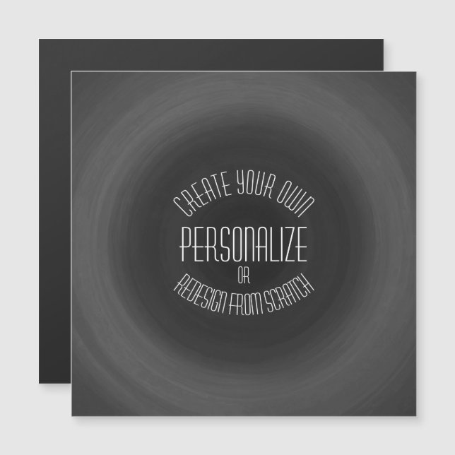 Create Your Own - Custom Design Magnetic Card (Front/Back)