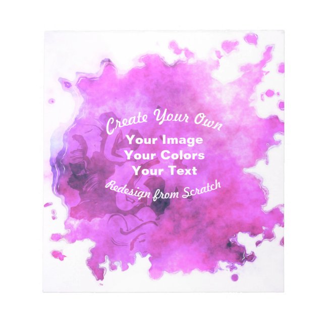 Create Your Own Custom Design Notepad (Front)