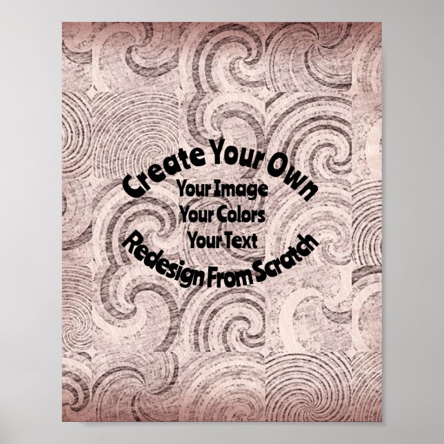 Create Your Own Custom Design Poster (Front)