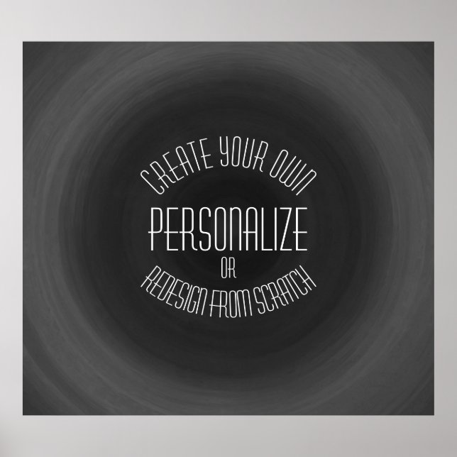 Create Your Own - Custom Design Poster (Front)