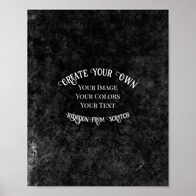 Create Your Own Custom Design Poster (Front)