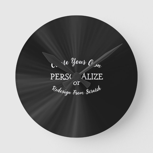 Create Your Own Custom Design Round Clock (Front)