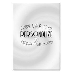 Create Your Own Custom Design Table Number