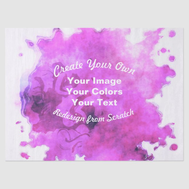 Create Your Own Custom Design Tissue Paper (Front)