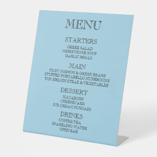 Create Your Own Custom Event/Restaurant Menu Pedestal Sign