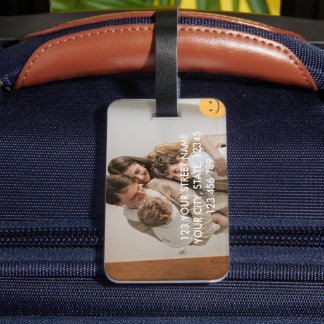 Create Your Own Custom Family Photo Luggage Tags