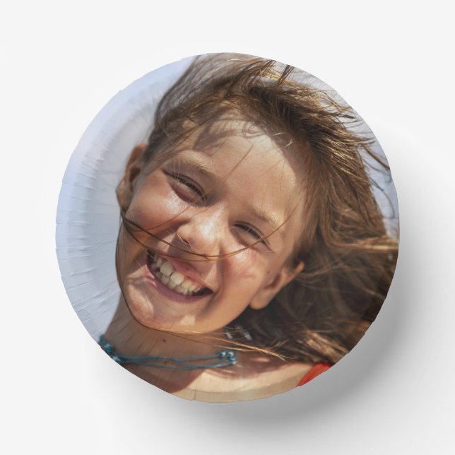 Create Your Own Custom Family Photo Paper Plate (Front)