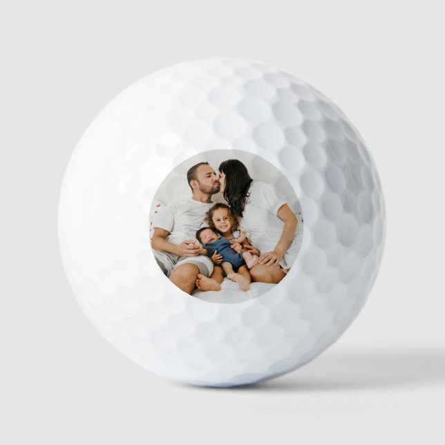 Create Your Own Custom Family Photo Personalized  Golf Balls (Front)