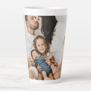 Create Your Own Custom Family Photo Personalized   Latte Mug