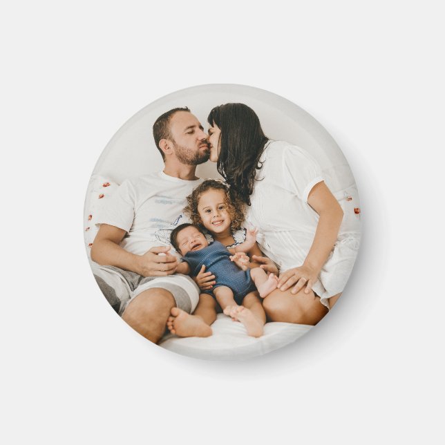Create Your Own Custom Family Photo Personalized Magnet (Front)