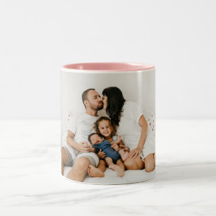 Create Your Own Custom Family Photo Personalized   Two-Tone Coffee Mug