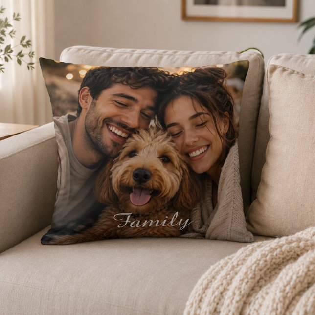 Create your own custom family throw pillow (Creator Uploaded)