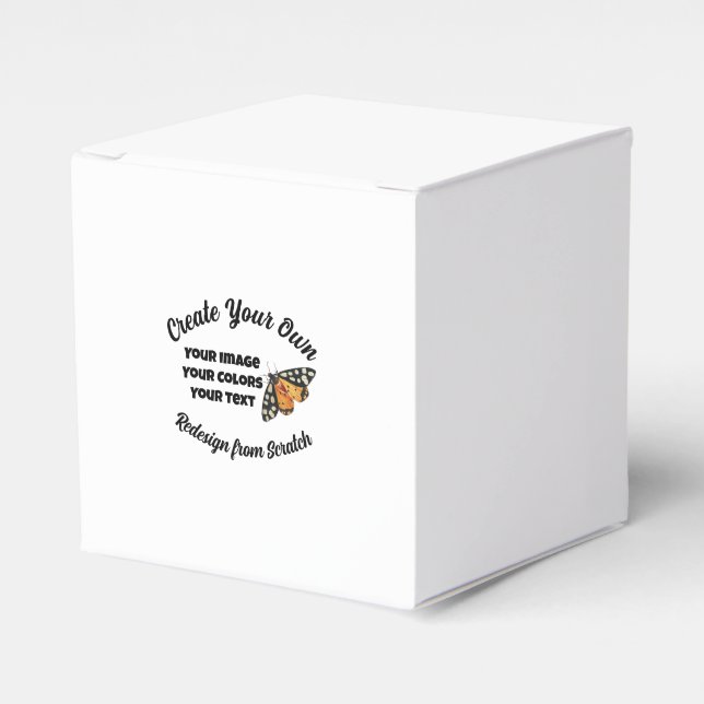 Create Your Own Custom Favor Box (Front Side)