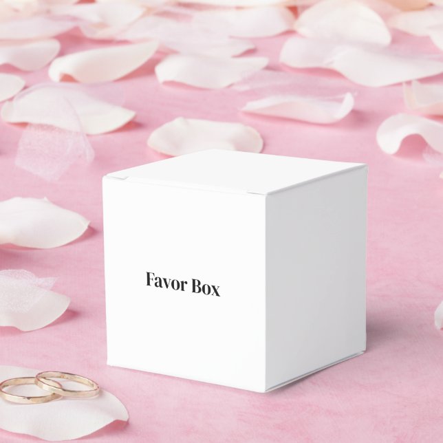 Create Your Own Custom Favor Box (Wedding)