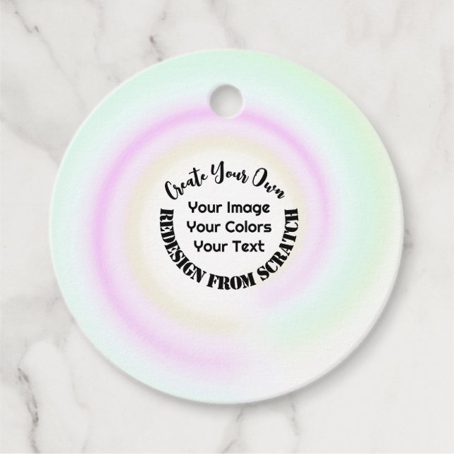 Create Your Own Custom Favour Tags (Front)
