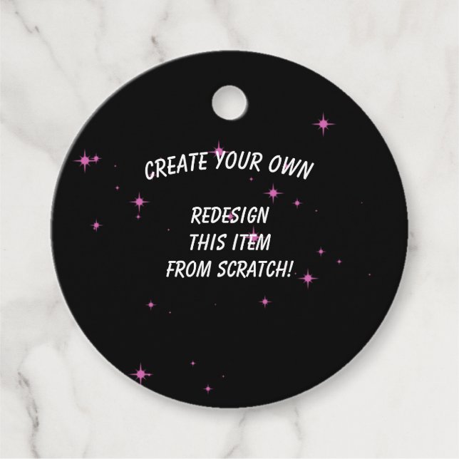 Create Your Own Custom Favour Tags (Front)