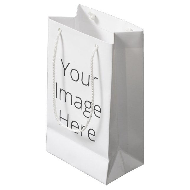 Create Your Own Custom Gift Bag - Small, Glossy (Front Angled)