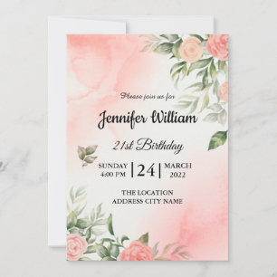 Create your own custom Girls Birthday Party Invitation