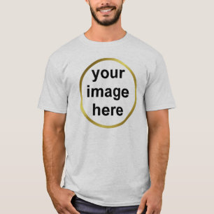 Create Your Own Custom Gold Frame Photo T-Shirt