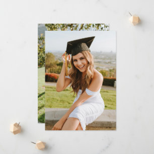 Create Your Own Custom Graduate 2 Photo Announcement