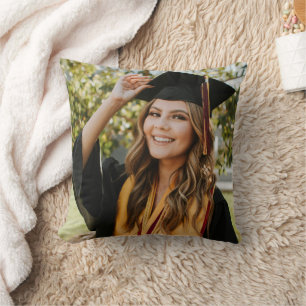Create Your Own Custom Graduate 2 Photo Throw Pillow