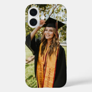 Create Your Own Custom Graduate Photo iPhone 16 Case