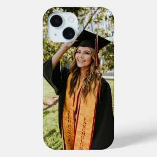Create Your Own Custom Graduate Photo iPhone 15 Case