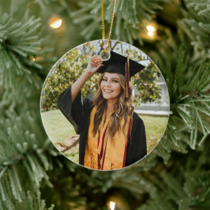 Create Your Own Custom Graduate Photo Ceramic Ornament