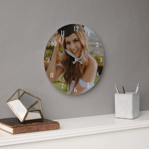 Create Your Own Custom Graduate Photo Large Clock