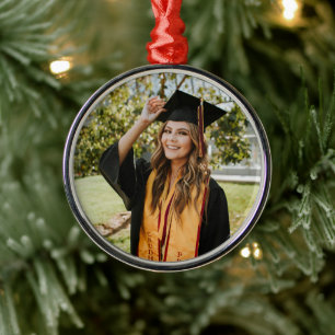Create Your Own Custom Graduate Photo Metal Ornament