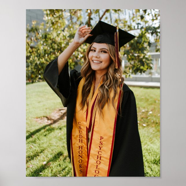 Create Your Own Custom Graduate Photo Poster (Front)