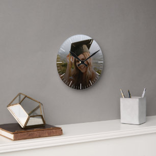 Create Your Own Custom Graduate Photo Round Clock