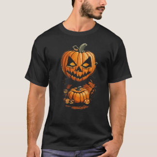 Create Your Own Custom Halloween Spirits Pumpkin T-Shirt