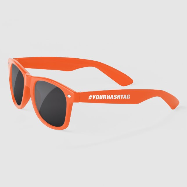 Create your own custom #hashtag coloured sunglasse sunglasses (Left)