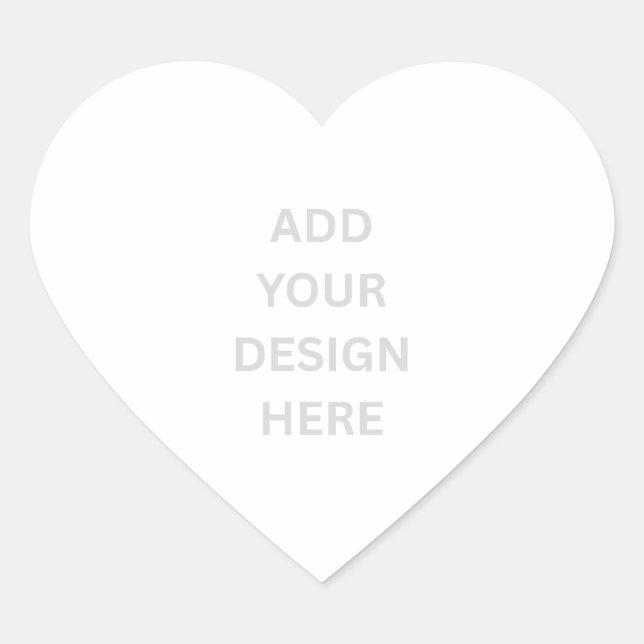 Create Your Own Custom Heart Stickers (Front)