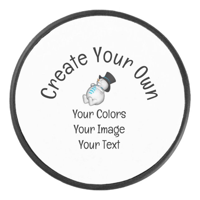 Create Your Own Custom Hockey Puck (Front)